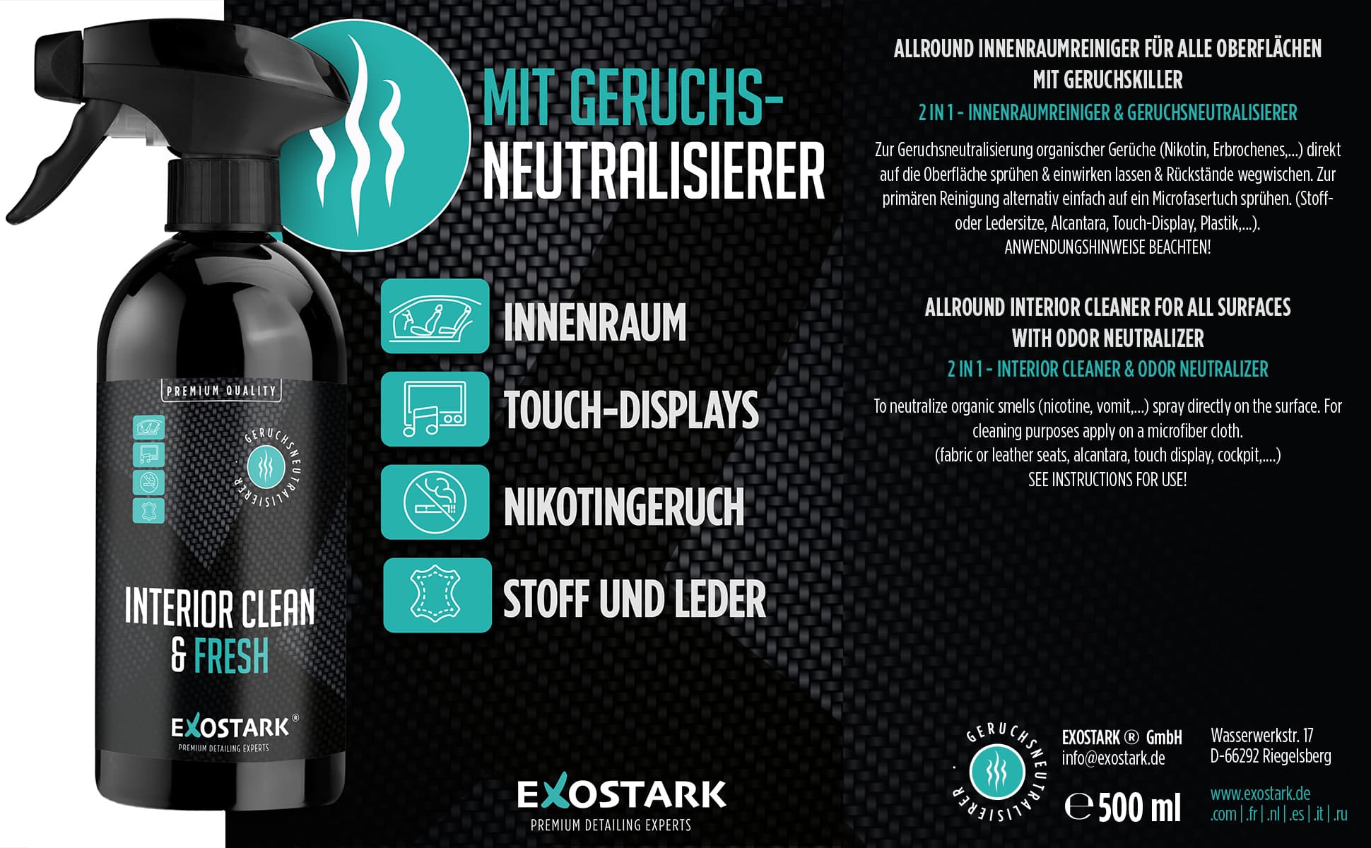 Interior Clean & Fresh – Produktlinie